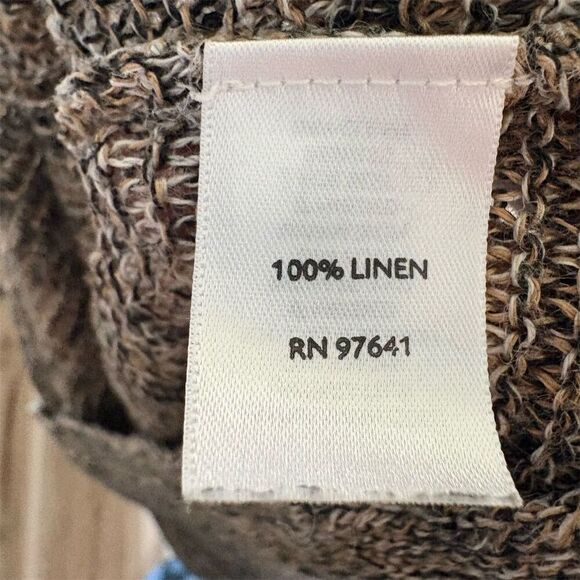 J. Jill Women's Multicolor Linen Knit V-Neck Pullover Sweater Size L - Picture 6 of 6